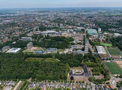 Campus vanuit de lucht