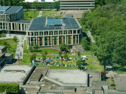 Tentenkamp demonstratie Radboud Universiteit