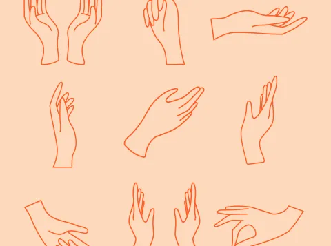 Picture of several hands