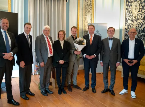 Uitreiking D.J. Veegens Prijs aan David de Boer