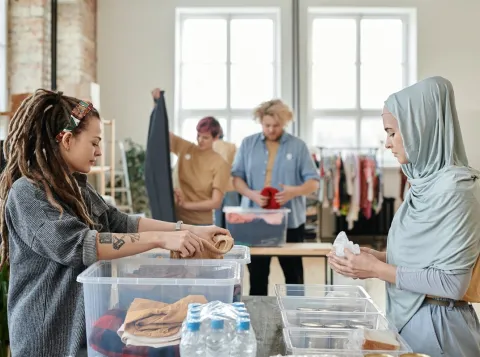 “Volunteers are like the fire brigade in providing support to refugees”