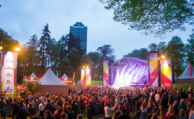 de campus van de Radboud Universiteit tijdens Radboud Festival