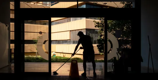 Migrant working in a crucial sector