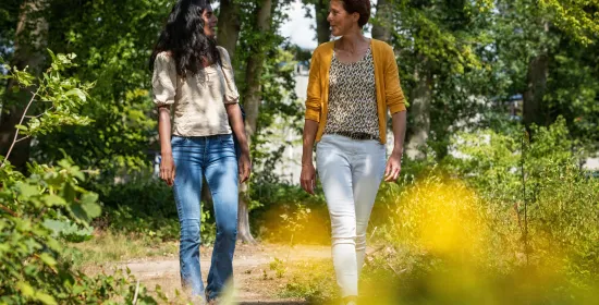 Medewerkers op de campus