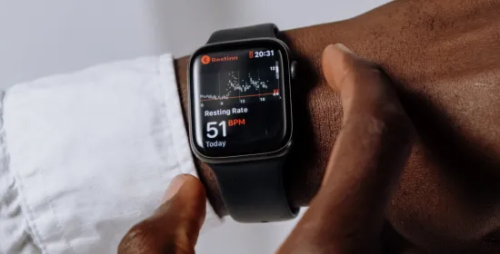 Apple Watch met gezondheidsdata