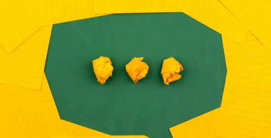 Speak cloud in yellow and green