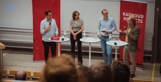 Adriaan Duiveman, Lisa Doeland, Vincent de Gooyert en Mark Wiering- Foto Ramon Tjan