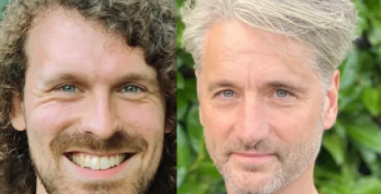 Gezamenlijk portret Henk van Houtum en Ben van Enk