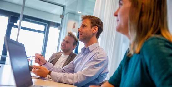 Staff in a meeting
