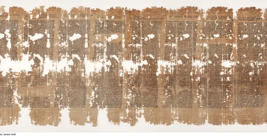Didymus’ Commentaar op de redevoeringen van Demosthenes: Ägyptisches Museum und Papyrussammlung - Staatliche Museen zu Berlin, Scan: Berliner Papyrusdatenbank, P 9780