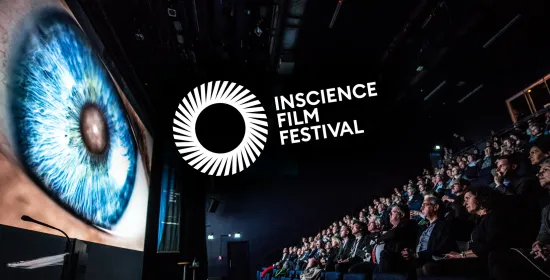 InScience Film Festival logo met sfeerbeeld