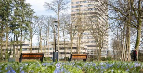Lente op de campus