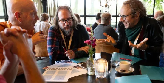 Johan Jeuring en Serge Thill in gesprek over de technologie van AI in onderwijs op het NOLAI Event
