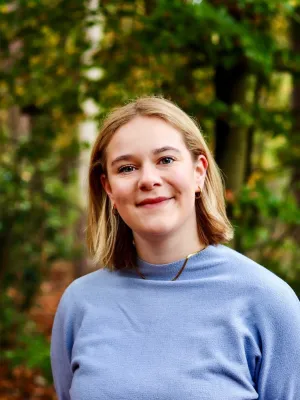 Portretfoto van student Luka Schepens