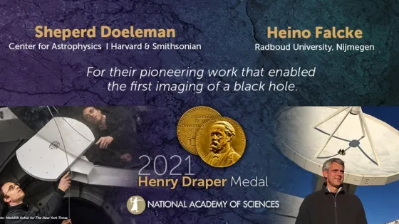 Amerikaanse Academie van Wetenschappen onderscheidt Heino Falcke en Sheperd Doeleman met Henry Draper-medaille