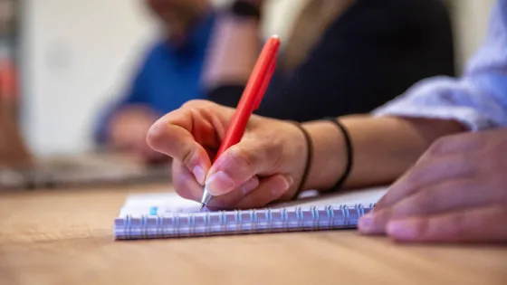 schrijvende hand