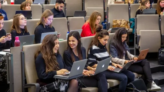 Radboud Students at a Lecture