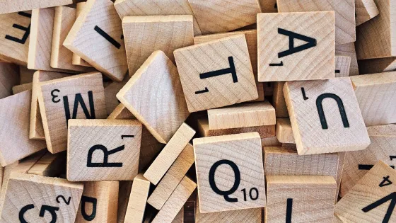 Scrabble letters