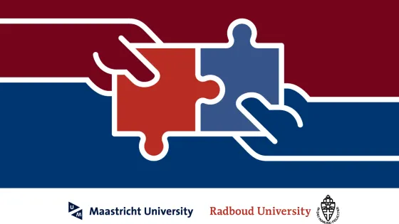 samenwerking Radboud en Maastricht beeldmerk