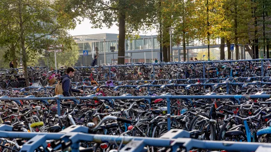 Fietsenstalling Erasmusgebouw