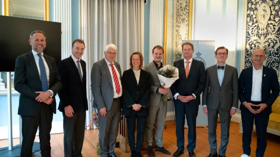 Uitreiking D.J. Veegens Prijs aan David de Boer